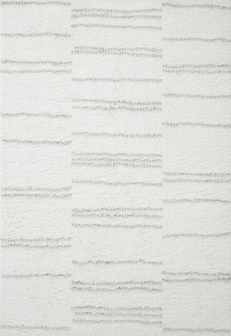 Loloi Bliss Shag Bls-02 White/Grey Rug.