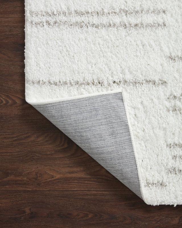 Loloi Bliss Shag Bls-02 White/Grey Rug.