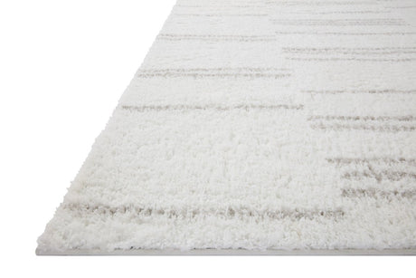 Loloi Bliss Shag Bls-02 White/Grey Rug.