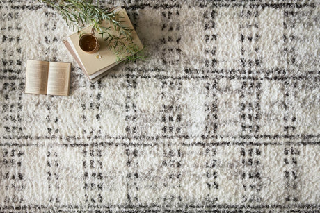 Loloi Bliss Shag Bls-03 Cream/Grey Rug.