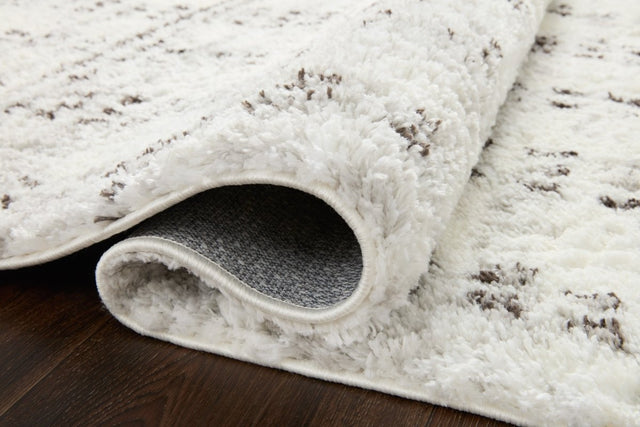 Loloi Bliss Shag Bls-03 Cream/Grey Rug.