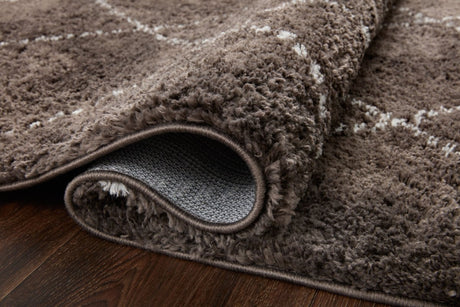 Loloi Bliss Shag Bls-04 Bark/Grey Rug.