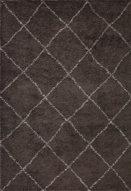 Loloi Bliss Shag Bls-04 Bark/Grey Rug.