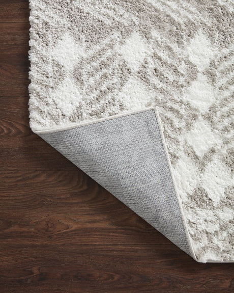 Loloi Bliss Shag Bls-05 Grey/White Rug.