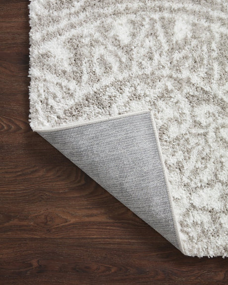 Loloi Bliss Shag Bls-06 Grey/White Rug.