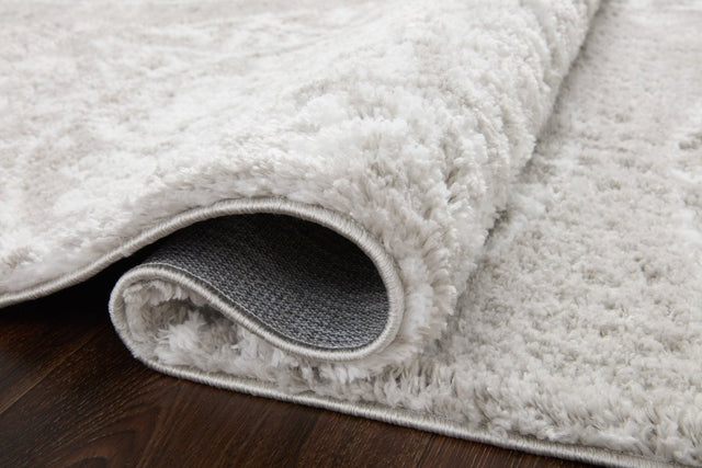 Loloi Bliss Shag Bls-06 Grey/White Rug.