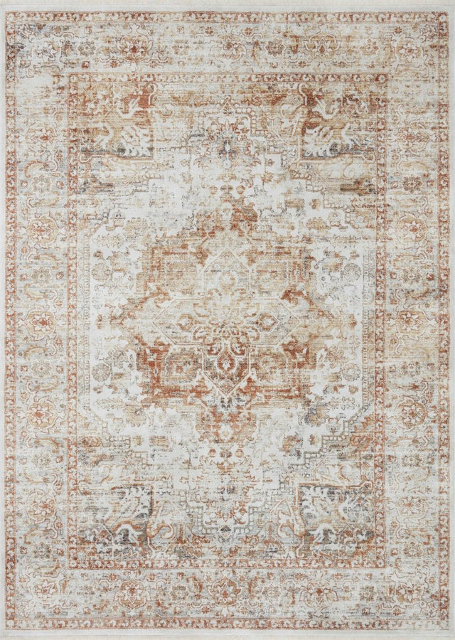 Loloi Bonney Bny-01 Ivory/Sunset Rug.