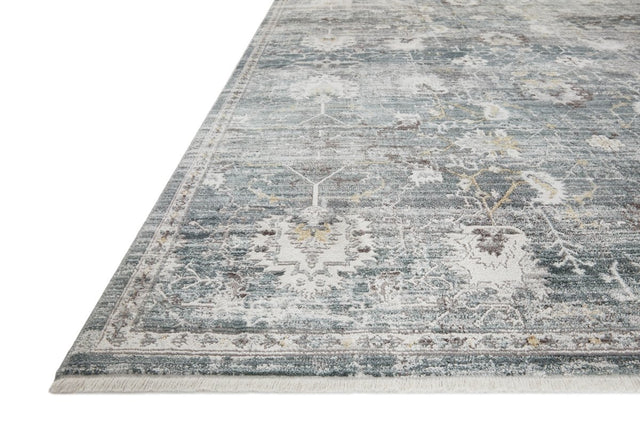 Loloi Bonney Bny-03 Lagoon/Ivory Rug.