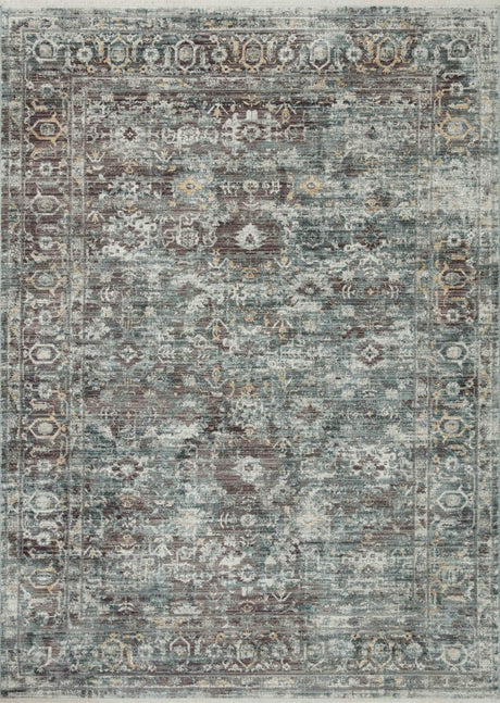 Loloi Bonney Bny-05 Slate/Teal Rug.