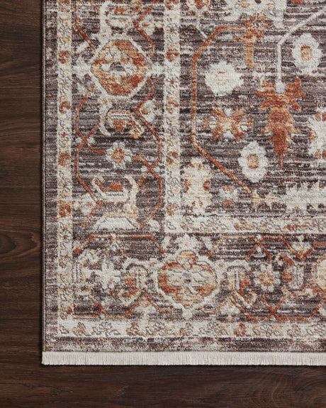 Loloi Bonney Bny-07 Charcoal/Spice Rug.