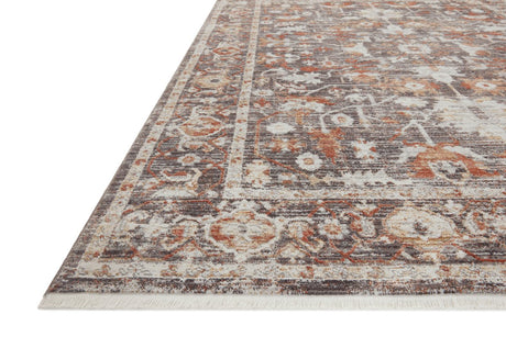 Loloi Bonney Bny-07 Charcoal/Spice Rug.