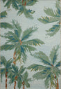Loloi Botanical BOT-04 Sky / Green Rug - main flat
