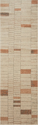 Loloi Bowery Bow-02 Tangerine/Taupe Rugs.