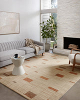 Loloi Bowery Bow-02 Tangerine/Taupe Rugs.