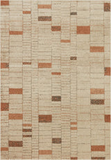 Loloi Bowery Bow-02 Tangerine/Taupe Rugs.