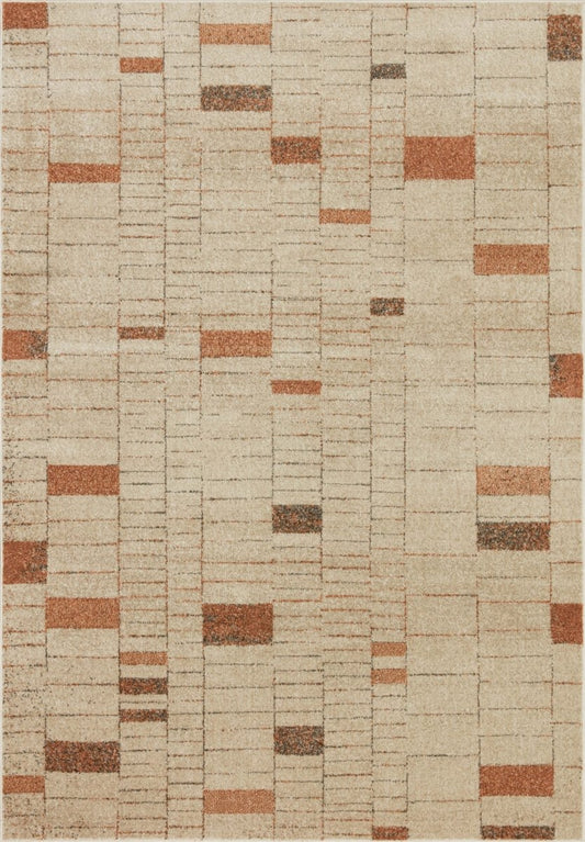 Loloi Bowery Bow - 02 Tangerine/Taupe Rugs - Loloi - bowebow - 02tgta4060