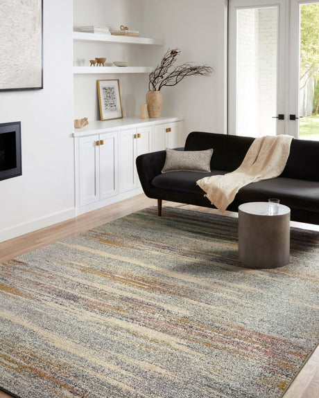 Loloi Bowery Bow-04 Pebble/Multi Rugs.