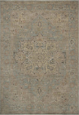 Loloi Briar BRR-01 Sky / Moss Rug - main flat