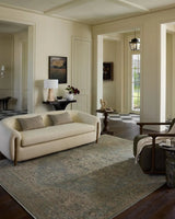 Loloi Briar BRR-01 Sky / Moss Rug - room scene 3