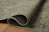 Loloi Briar BRR-02 Aqua / Olive Rug - pile height