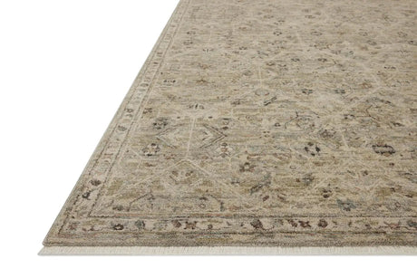 Loloi Briar BRR-03 Silver / Moss Rug - rug corner
