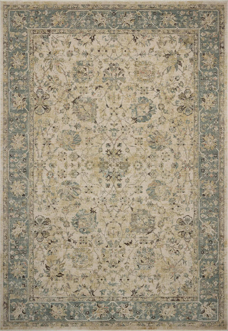 Loloi Briar BRR-05 Ant. Ivory / Blue Rug - main flat