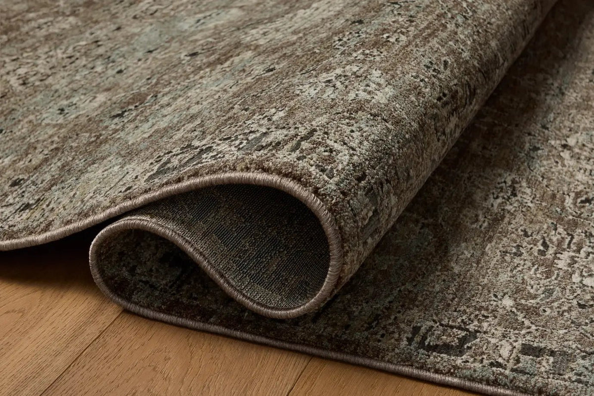 Loloi Briar BRR-06 Bark / Lagoon Rug - pile height
