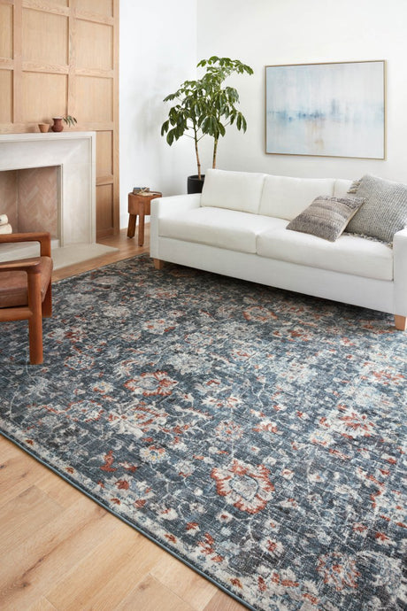 Loloi Cassandra Csn-04 Blue/Rust Rugs.