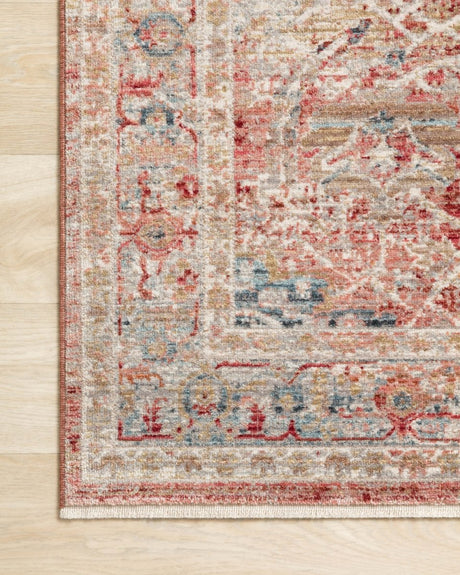 Loloi Claire Cle-01 Red/Ivory Rugs.