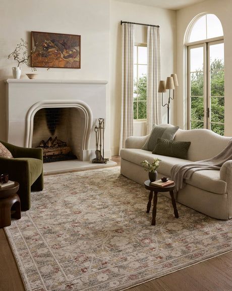 Loloi Clarisse CLS-01 Traditional Power Loomed Grey, Multi Rug