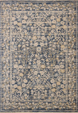 Loloi Clarisse CLS-05 Traditional Power Loomed Blue, Beige Rug - main flat