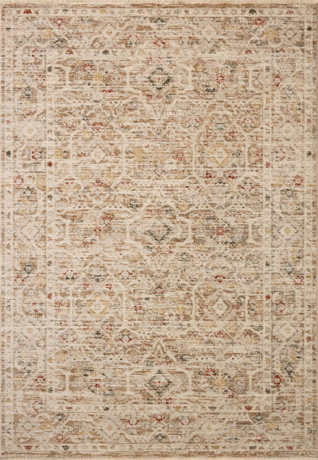 Loloi Clarisse CLS-08 Traditional Power Loomed Natural, Multi Rug