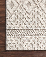 Loloi Cole Col-04 Silver/Ivory Rugs.