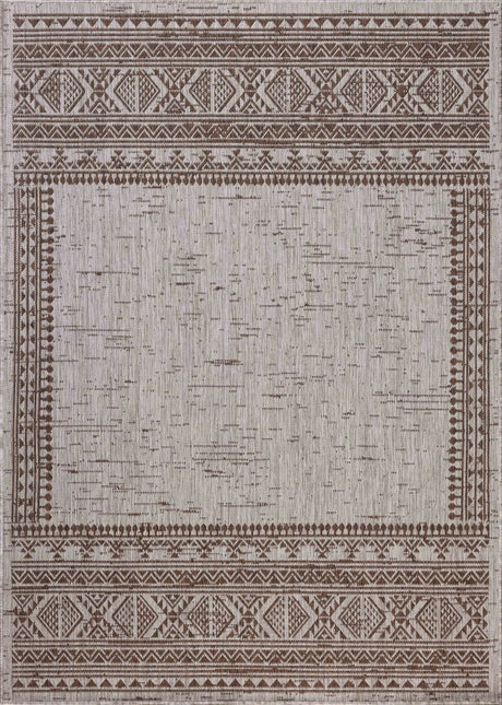 Loloi Easton ESN-01 Coffee / Dove Rug - main flat