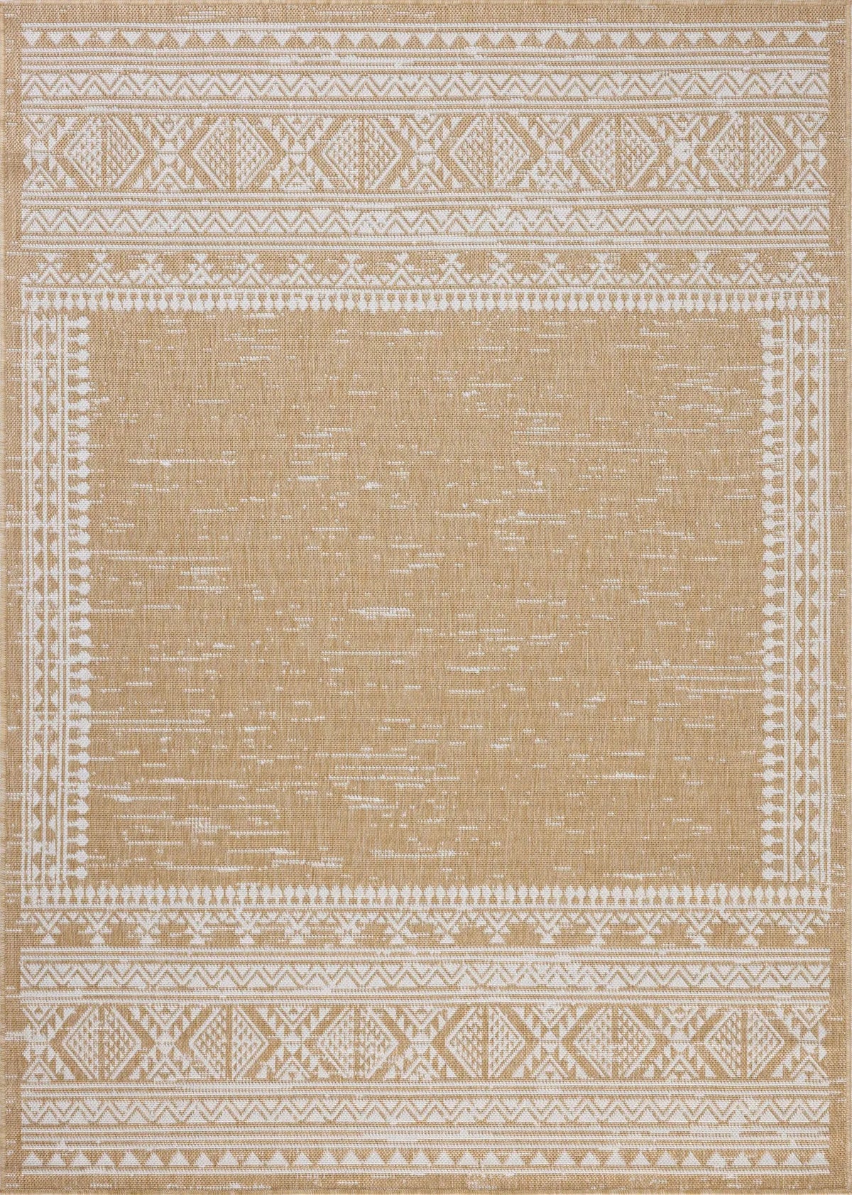 Loloi Easton ESN-01 Ivory / Wheat Rug - main flat