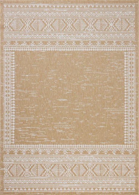 Loloi Easton ESN-01 Ivory / Wheat Rug - main flat