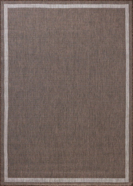 Loloi Easton ESN-02 Dove / Coffee Rug - room scene 1