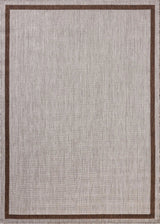 Loloi Easton ESN-02 Dove / Coffee Rug - main flat