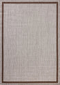 Loloi Easton ESN-02 Dove / Coffee Rug - main flat