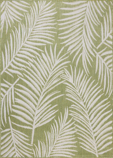 Loloi Easton ESN-06 Ivory / Green Rug - room scene 1