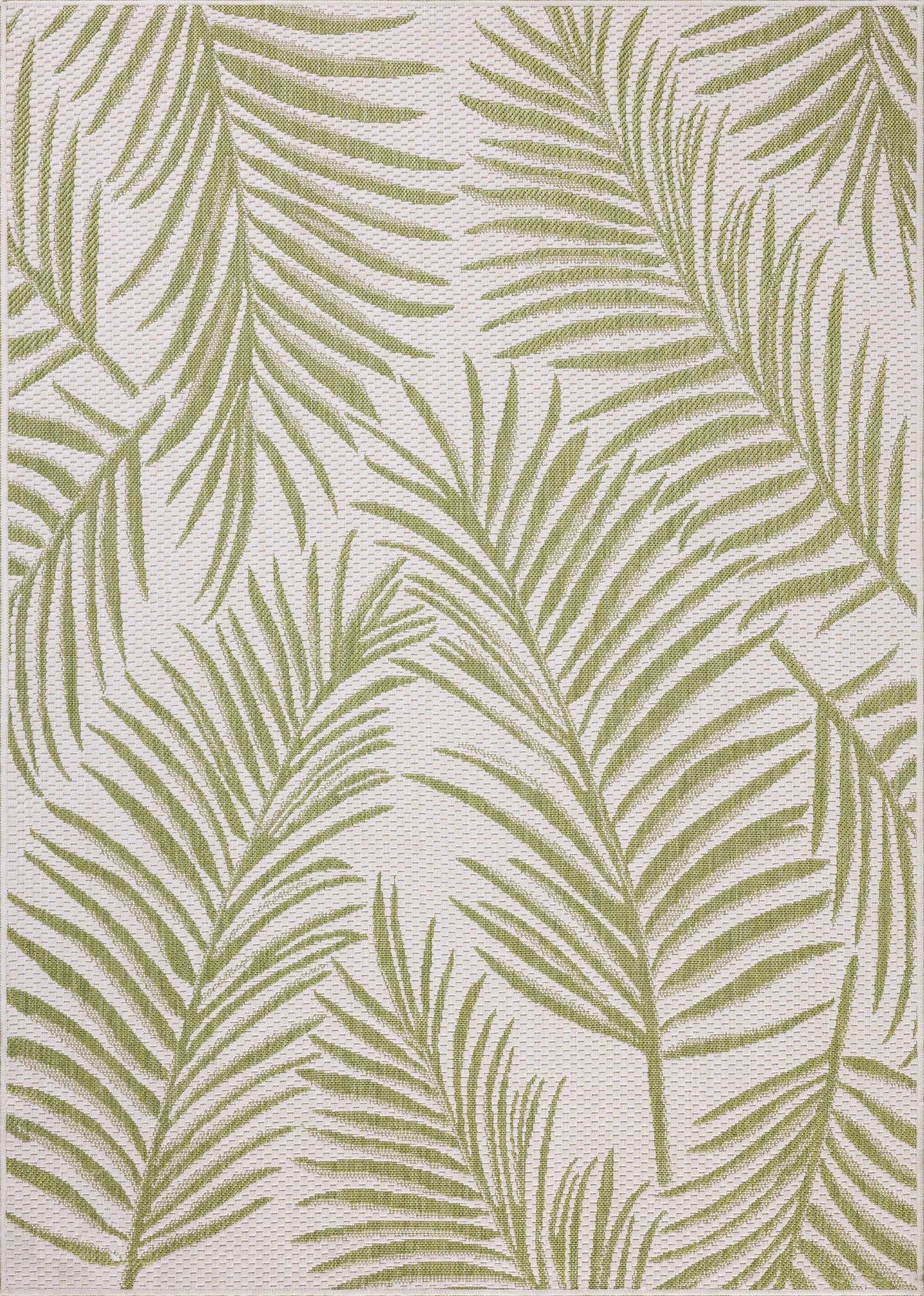 Loloi Easton ESN-06 Ivory / Green Rug - main flat