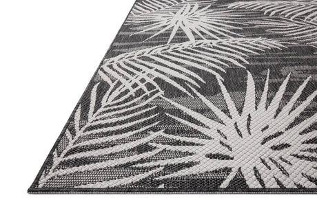 Loloi Easton ESN-09 Ivory / Onyx Rug - rug corner