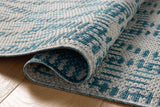 Loloi Easton ESN-10 Fog / Teal Rug - pile height