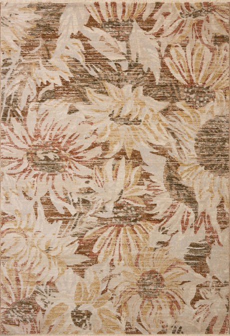 Loloi Eileen ELE-04 Transitional Power Loomed Natural, Spice Rug