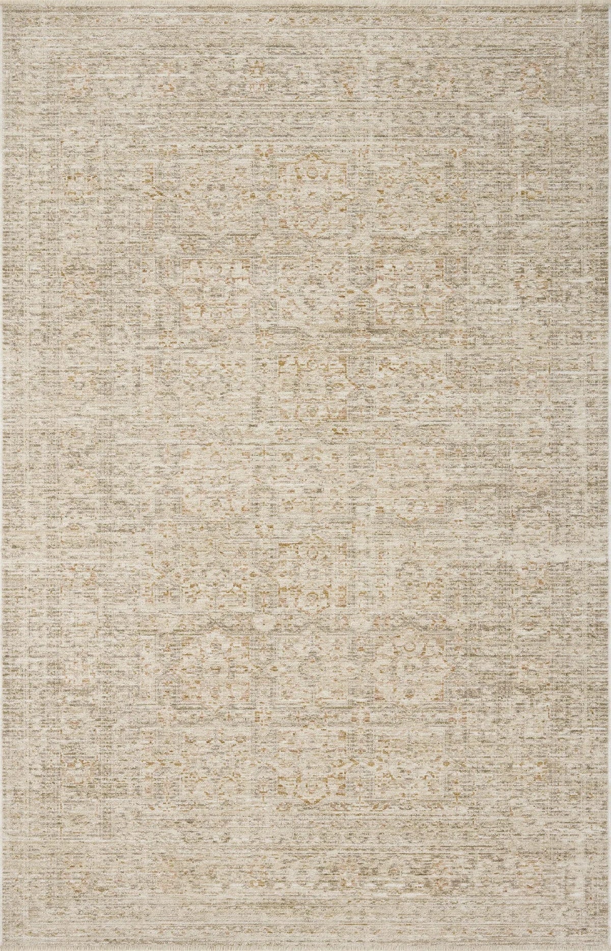 Loloi Elora ELR-03 Traditional Power Loomed Natural, Terracotta Rug - main flat
