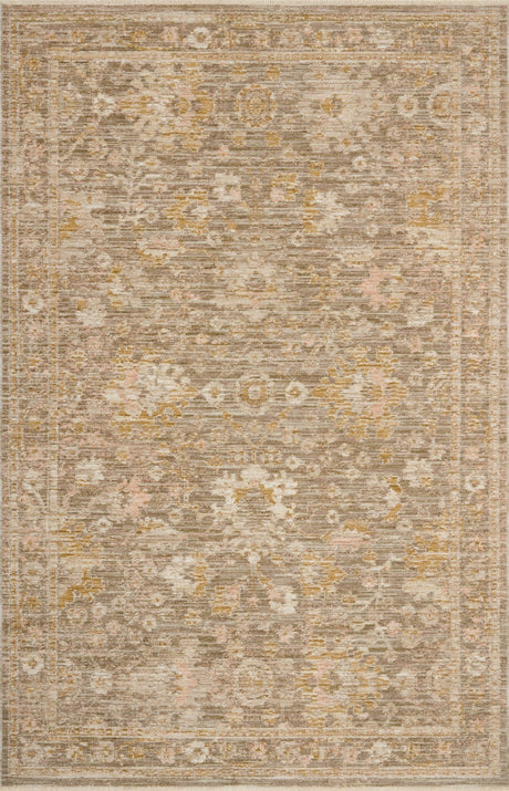 Loloi Elora ELR-04 Traditional Power Loomed Bark, Spice Rug