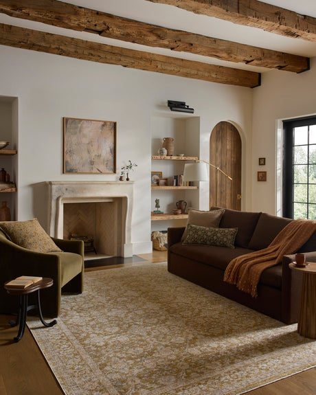 Loloi Elora ELR-05 Traditional Power Loomed Moss, Clay Rug