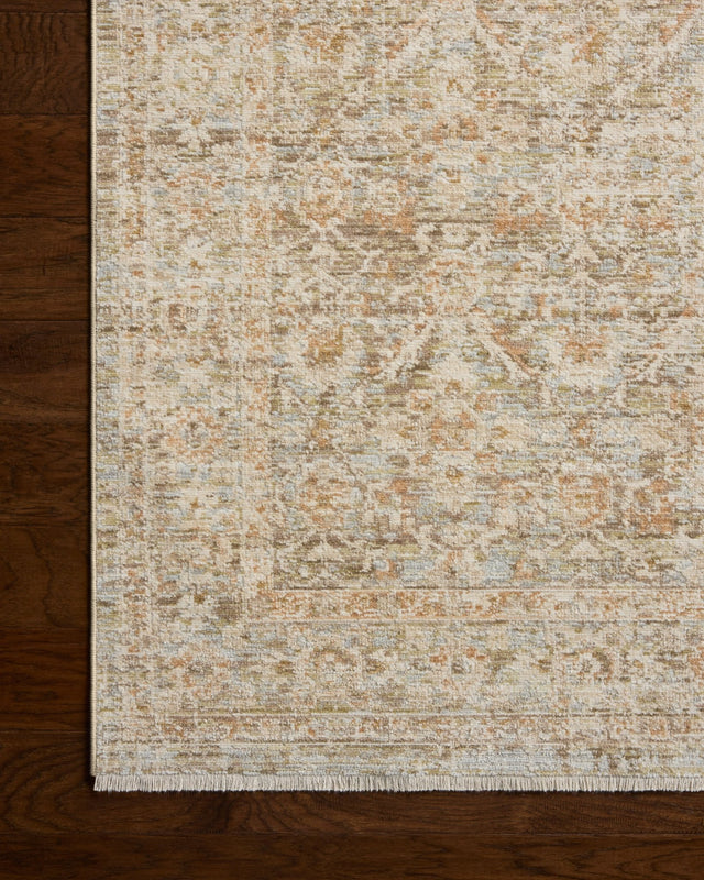 Loloi Elora ELR-05 Traditional Power Loomed Sky, Terracotta Rug