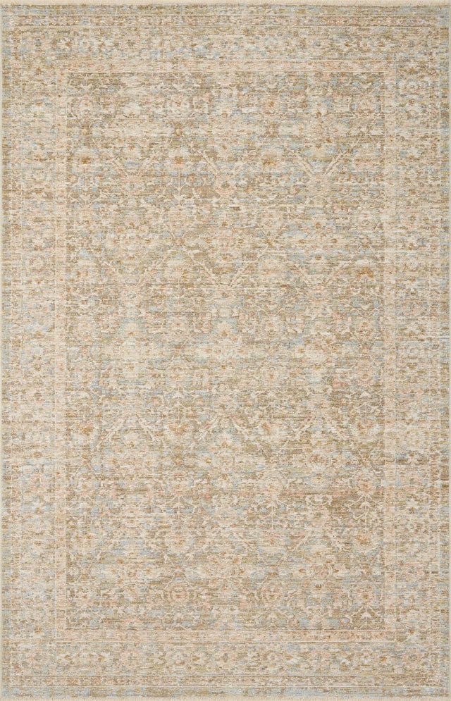 Loloi Elora ELR-05 Traditional Power Loomed Sky, Terracotta Rug