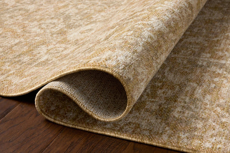 Loloi Elora ELR-06 Traditional Power Loomed Gold Natural Rug